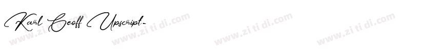 Karl Geoff Upscript字体转换